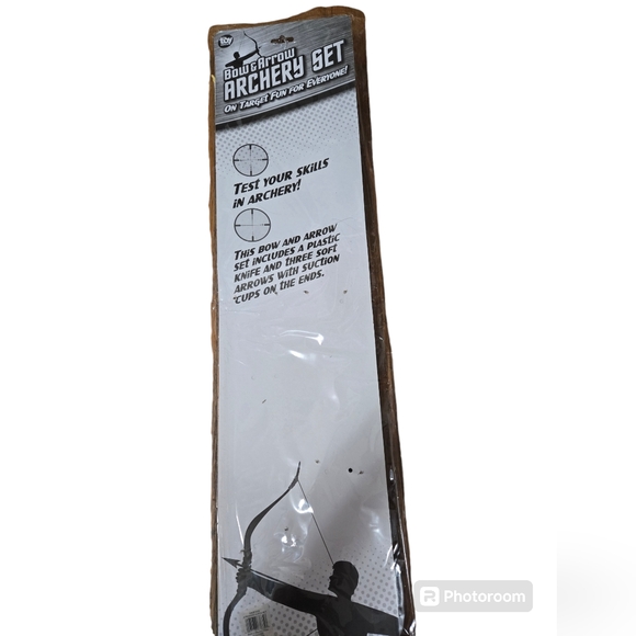 1 dozen 15" Bow and Arrow Set Archery Target Outdoor Toys Kids New in Packaging - Picture 3 of 6